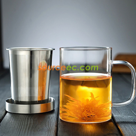 禮品訂造玻璃泡茶杯紀念品