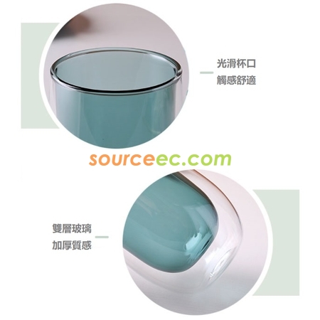 禮品訂造雙層彩色耐熱玻璃杯紀念品