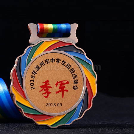 禮品訂造點漆彩色獎牌紀念品