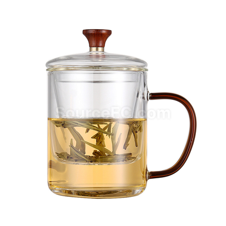 禮品訂造耐熱玻璃泡茶杯紀念品