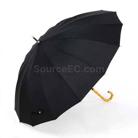 禮品訂造竹節16骨直桿雨傘紀念品