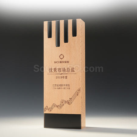 禮品訂造硯石實木獎座紀念品