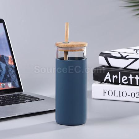 禮品訂造竹蓋玻璃杯紀念品