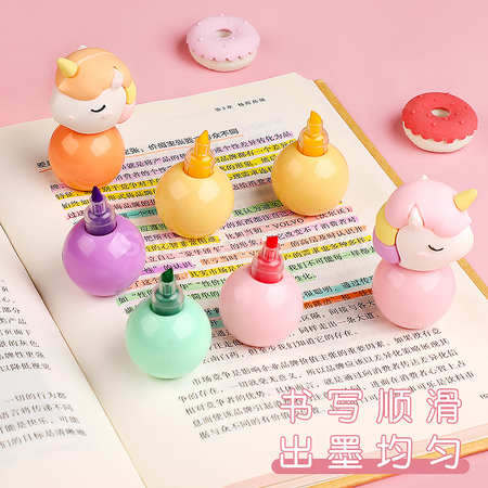 禮品訂造獨角獸熒光筆紀念品