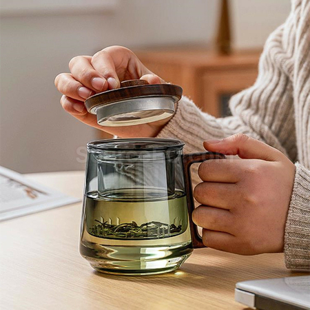 禮品訂造泡茶玻璃杯紀念品