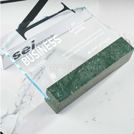 禮品訂造創意大理石水晶獎座紀念品