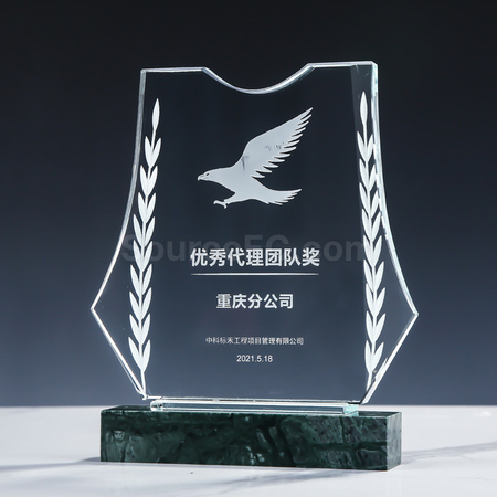 禮品訂造創意大理石水晶獎座紀念品