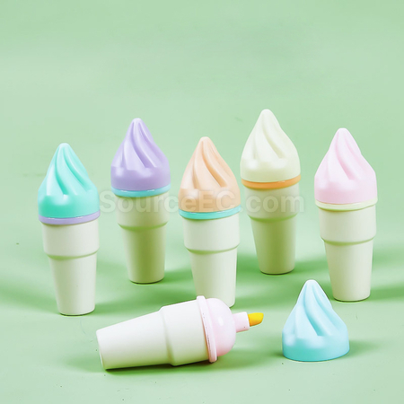 禮品訂造甜筒造型螢光筆紀念品