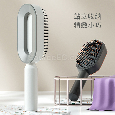 禮品訂造中央鏤空氣囊按摩梳紀念品