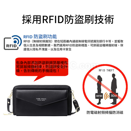 禮品訂造防水RFID收納斜跨袋紀念品
