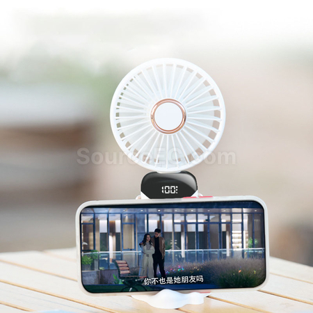 禮品訂造智能數顯便攜風扇紀念品