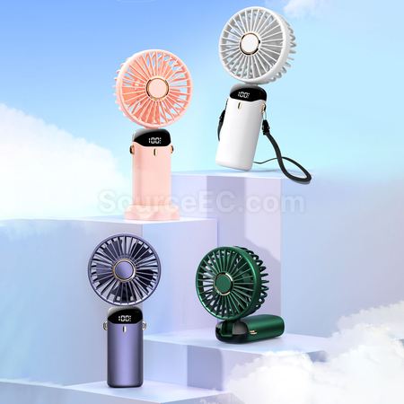 禮品訂造智能數顯便攜風扇紀念品