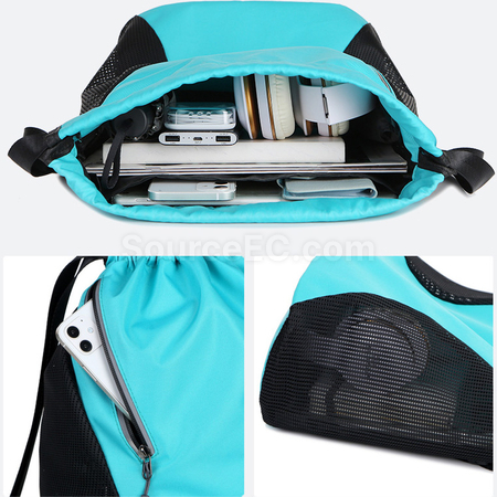 禮品訂造拉鏈索繩袋紀念品