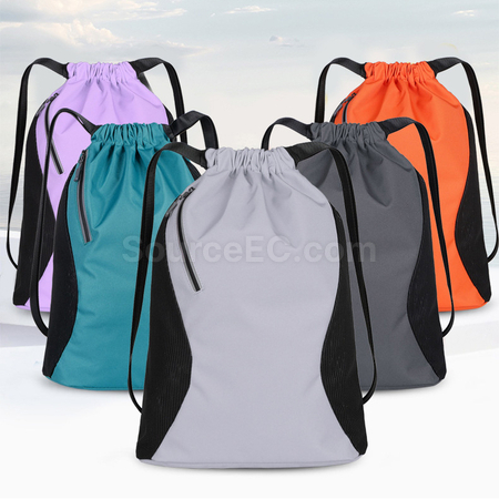禮品訂造拉鏈索繩袋紀念品