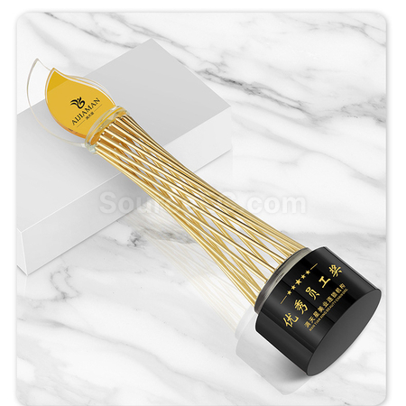 禮品訂造創意金屬水晶座紀念品