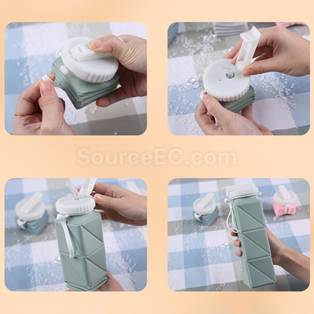 禮品訂造矽膠折疊水樽紀念品