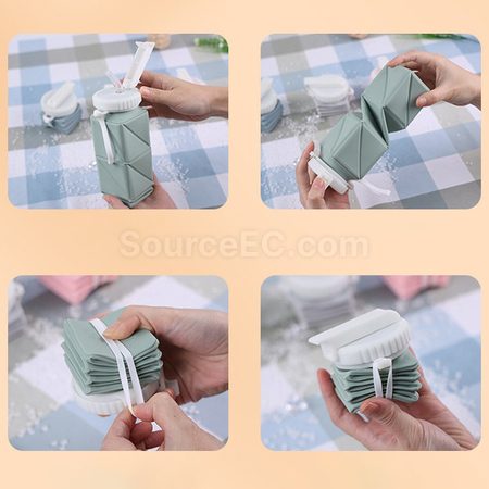 禮品訂造矽膠折疊水樽紀念品
