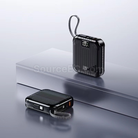 禮品訂造自帶雙線移動電源紀念品