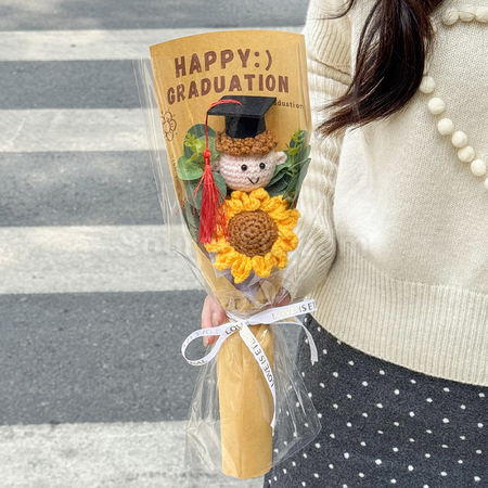 禮品訂造針織畢業花束紀念品