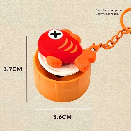 禮品訂造減壓按鍵鑰匙扣紀念品
