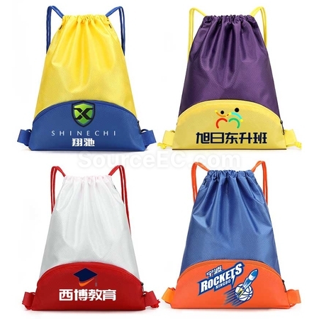 禮品訂造拉鏈索繩袋紀念品