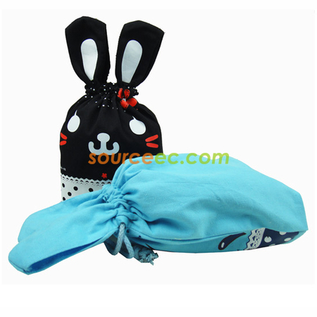 禮品訂造兔仔束口環保袋紀念品