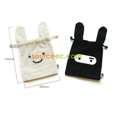 禮品訂造兔仔帆布環保袋紀念品