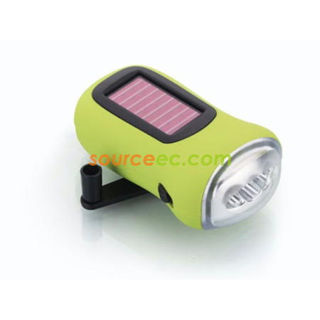 禮品訂造環保太陽能手搖式手電筒紀念品