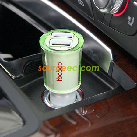 禮品訂造2.1A雙USB車載充電器紀念品