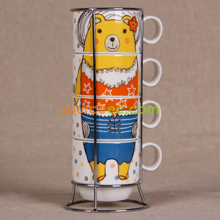 禮品訂造陶瓷廣告杯套杯紀念品