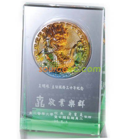 禮品訂造琉璃水晶座紀念品