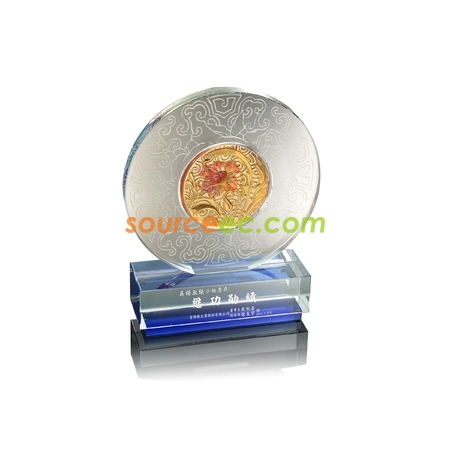 禮品訂造琉璃水晶座紀念品
