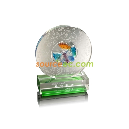 禮品訂造琉璃水晶座紀念品