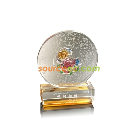 禮品訂造琉璃水晶座紀念品