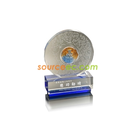 禮品訂造琉璃水晶座紀念品