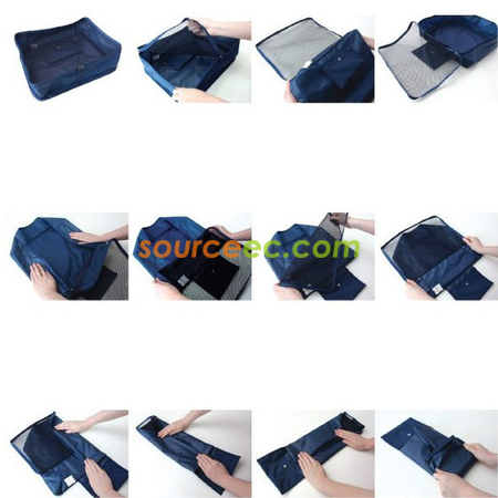 禮品訂造折疊網格收納包紀念品