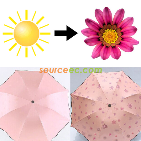 禮品訂造陽光變色廣告傘紀念品
