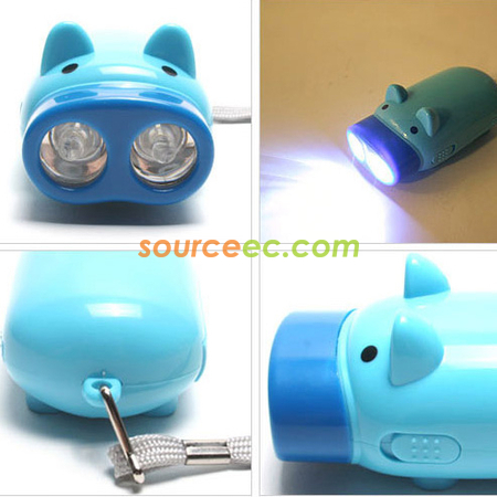 禮品訂造環保豬仔電筒紀念品
