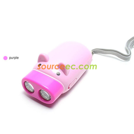 禮品訂造環保豬仔電筒紀念品