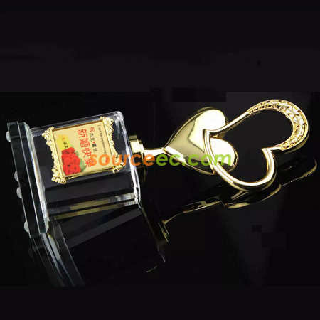 禮品訂造金屬水晶座紀念品