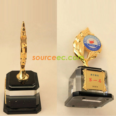 禮品訂造金屬水晶座紀念品