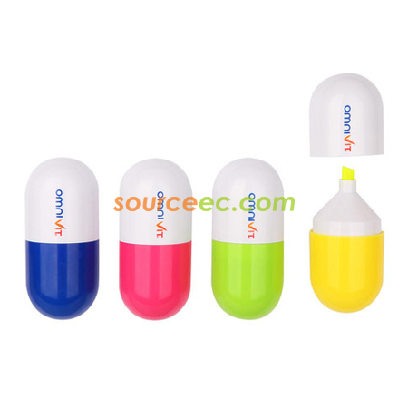 藥丸廣告熒光筆