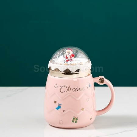 禮品訂造3D立體聖誕老人可愛陶瓷杯紀念品