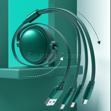 禮品訂造三合一伸縮充電線紀念品