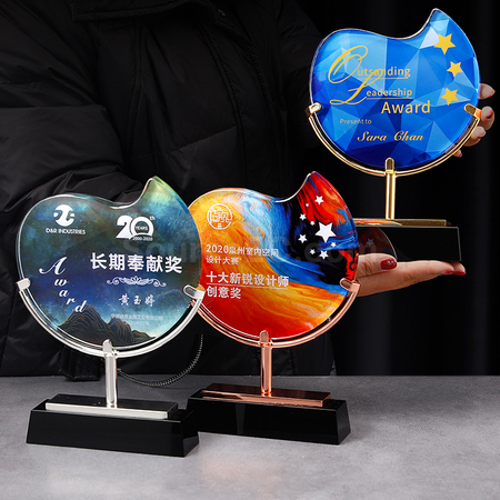 禮品訂造創意水晶獎座紀念品