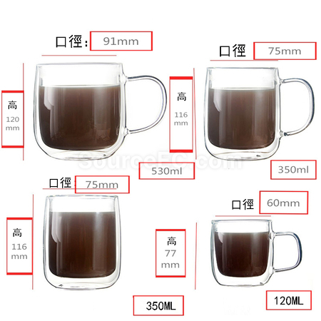 禮品訂造雙層玻璃杯紀念品