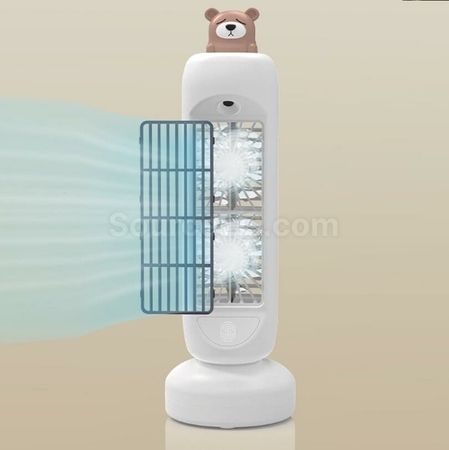 禮品訂造USB搖頭噴霧充電塔型空調扇紀念品