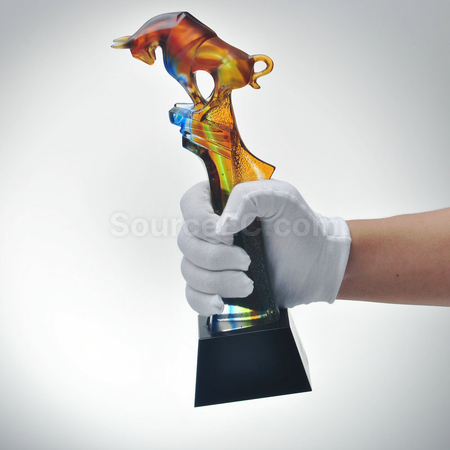 禮品訂造琉璃水晶獎座紀念品