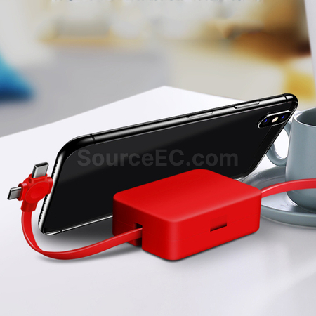 禮品訂造三合一鏡子充電線紀念品
