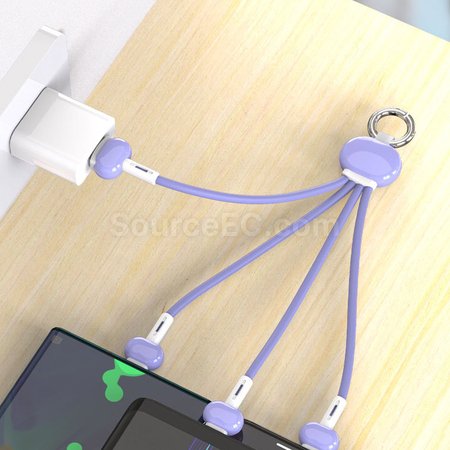 禮品訂造匙扣三合一充電線紀念品